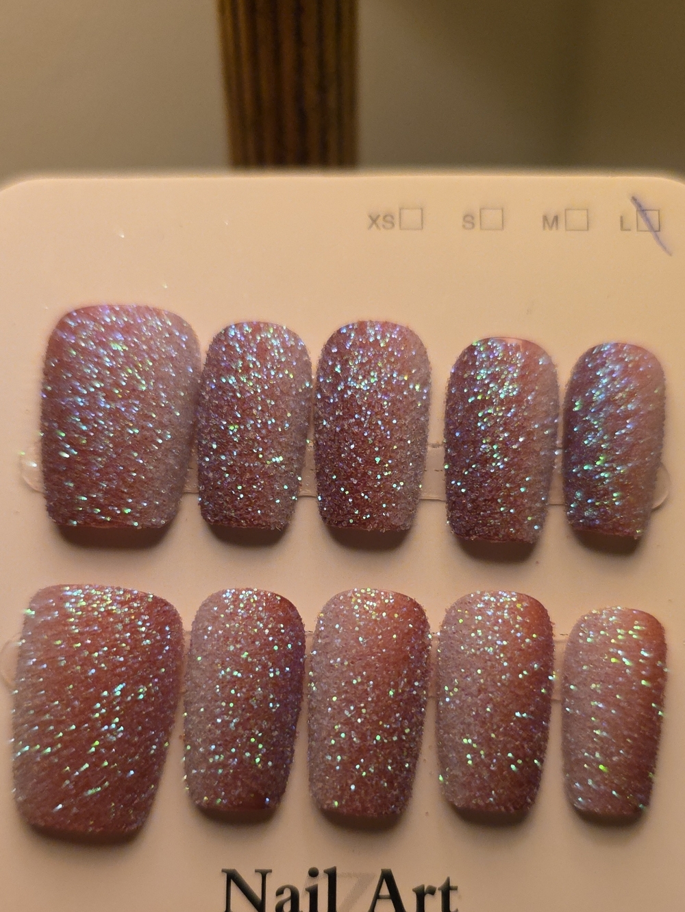 Glitter Press-On Nails - Size Large